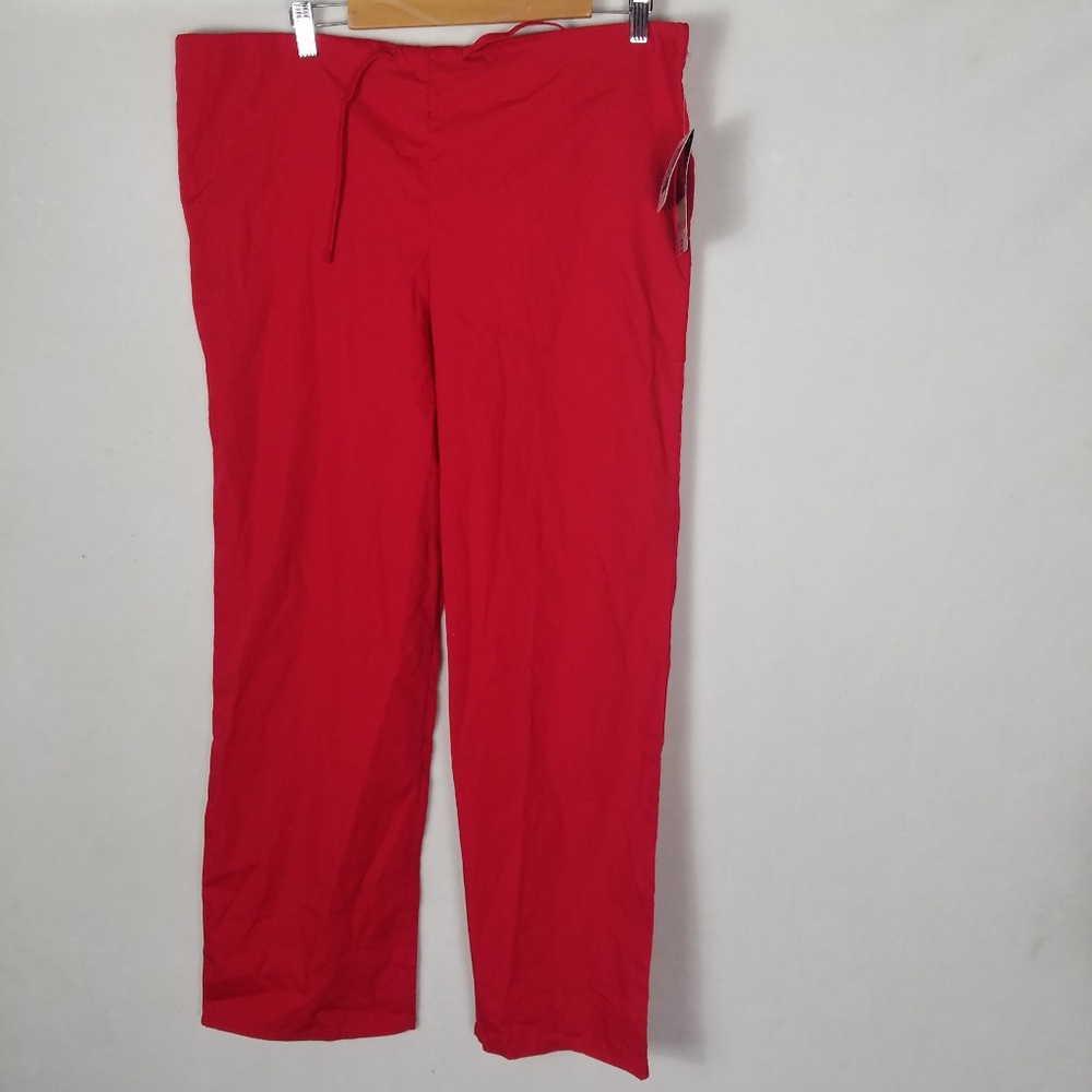 Adar We Care What You Wear Red Scrubs Pants Medica